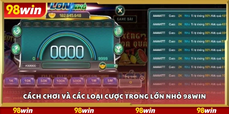Chi tiết cách chơi và các loại cược trong lớn nhỏ