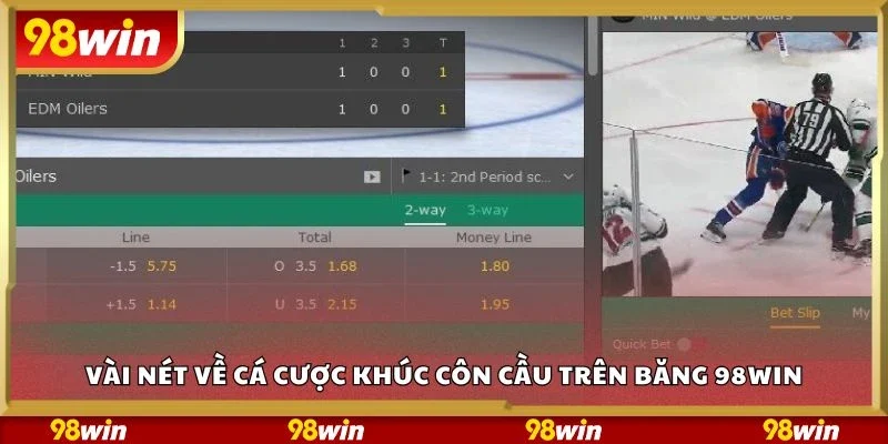 Vài nét về cá cược khúc côn cầu trên băng 98Win